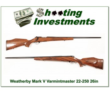 [SOLD] Weatherby Mark V Varmintmaster 22-250 26in as new!